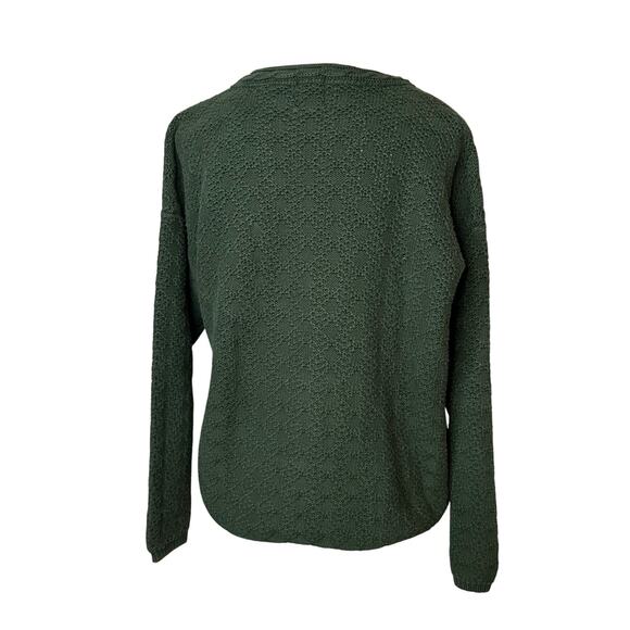 90s Gap Green textured cotton cardigan - Picture 2 of 5